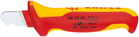 Нож для удаления оболочек круглого кабеля, до 1000 В, Knipex