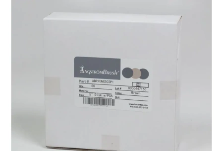 Пленка чистящая диск 5" без абразива, Flock PSA, AngstromBrush